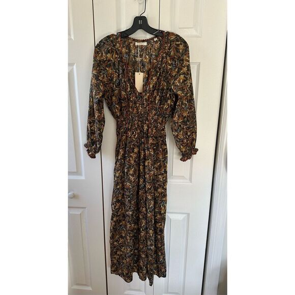 NWT Doen Delfina Organic Cotton Floral Maxi Dress Small - Picture 6 of 11